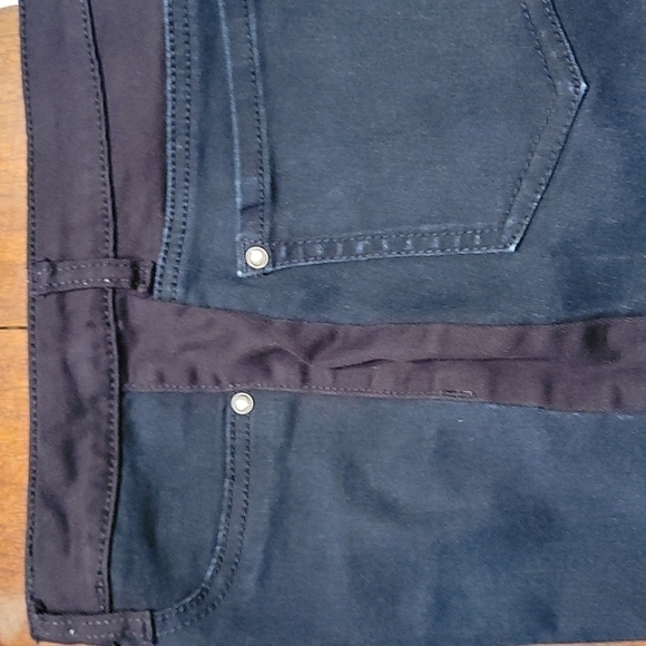 3/$30 JESSICA SIMPSON Black Two-tone Stripe Skinny Lowrise Alexander Ankle Jeans - Picture 3 of 10